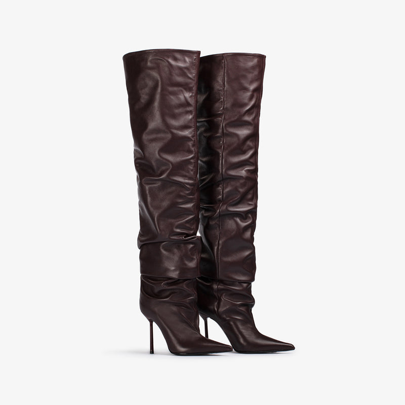 BELLA THIGH-HIGH BOOT 100 mm - Boots | LE SILLA 