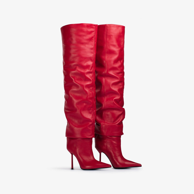 BELLA THIGH-HIGH BOOT 100 mm - Boots | LE SILLA 